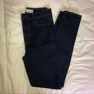 GAP true skinny high rise dark wash jeans
